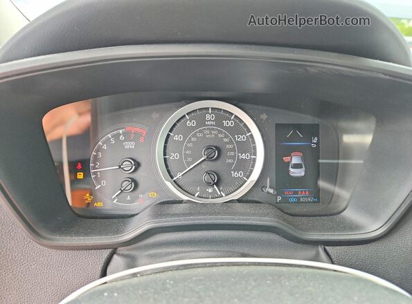 5YFEPMAE4MP268208 2021 TOYOTA COROLLA Blue Vista del cuadro de instrumentos