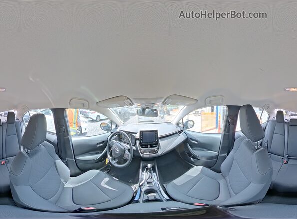 5YFEPMAE4MP268208 2021 TOYOTA COROLLA Blue Vista de la etiqueta del VIN