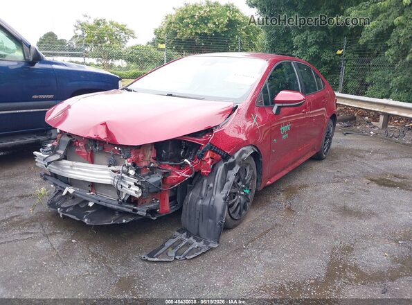 5YFEPMAE4NP310104 2022 TOYOTA COROLLA Red Առջևի ձախ երեք քառորդ տեսարան