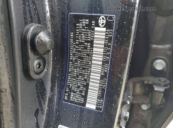5YFEPMAE5MP257041 2021 TOYOTA COROLLA Black Вид наклейки з VIN-кодом
