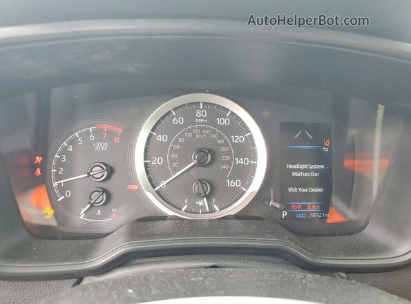 5YFEPMAE5MP257041 2021 TOYOTA COROLLA Black Вид щитка приладів