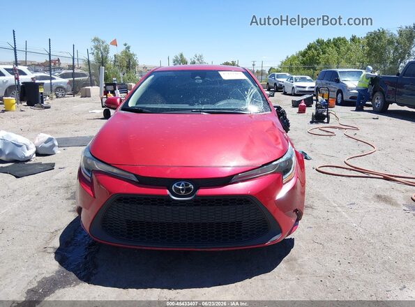 5YFEPMAE6MP173150 2021 TOYOTA COROLLA Red Instrument cluster view