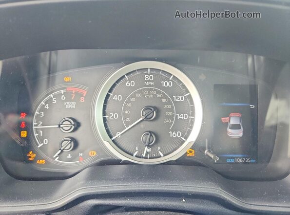 5YFEPMAE6MP243245 2021 TOYOTA COROLLA White Widok zestawu wskaźników
