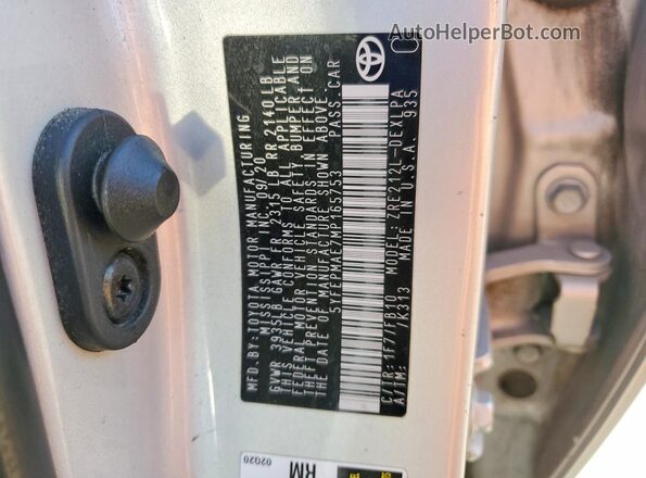 5YFEPMAE7MP165753 2021 TOYOTA COROLLA Silver Շարժիչի բաժամունքի տեսք