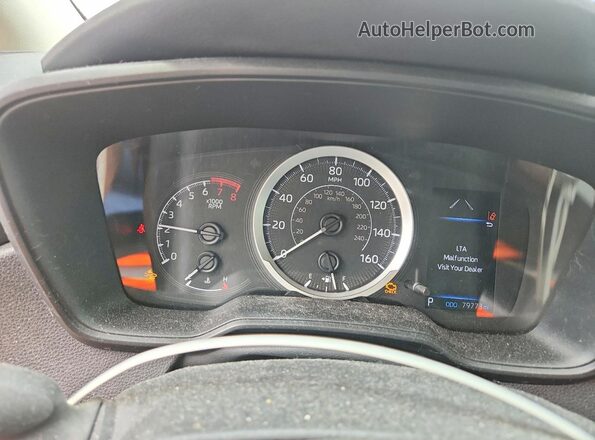 5YFEPMAE7MP207239 2021 TOYOTA COROLLA Gray Instrument cluster view