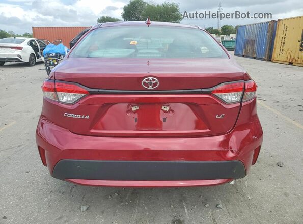 5YFEPMAE7NP324577 2022 TOYOTA COROLLA Red Հետևի տեսք