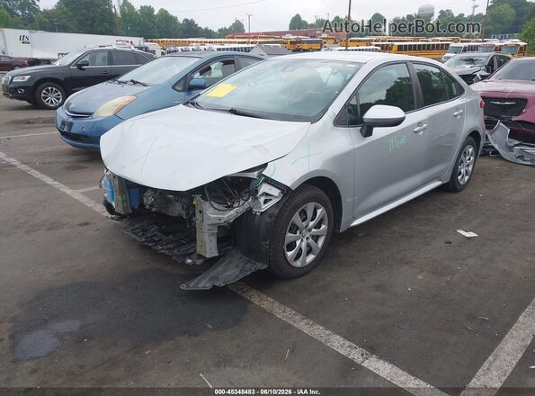 5YFEPMAE7NP326846 2022 TOYOTA COROLLA Silver წინა მარცხენა ხედი სამი მეოთხედიდან