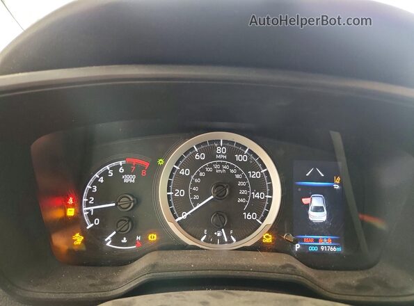 5YFEPMAE7NP340116 2022 TOYOTA COROLLA White Вид щитка приладів