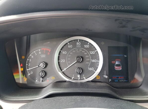 5YFEPMAE7NP363802 2022 TOYOTA COROLLA Gray Вид щитка приладів