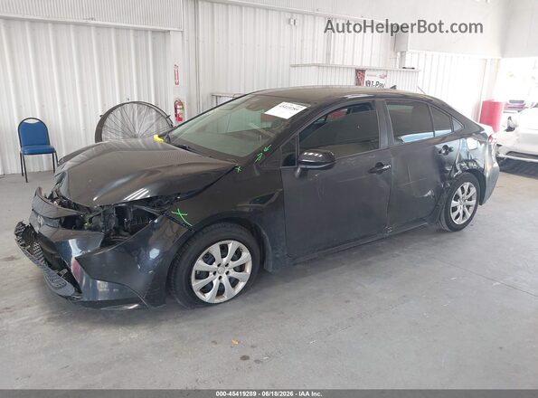 5YFEPMAE8MP157385 2021 TOYOTA COROLLA Black Առջևի ձախ երեք քառորդ տեսարան