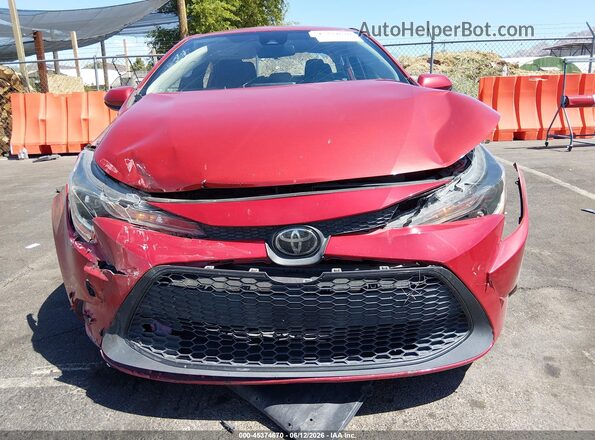 5YFEPMAE8MP234076 2021 TOYOTA COROLLA Red Вид панелі приладів
