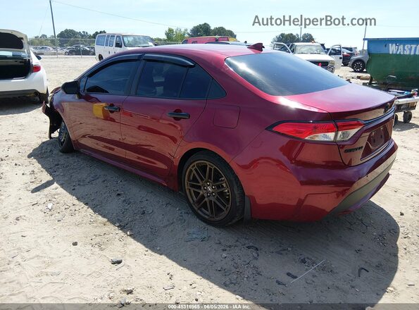 5YFEPMAE8NP378647 2022 TOYOTA COROLLA Red Rear left