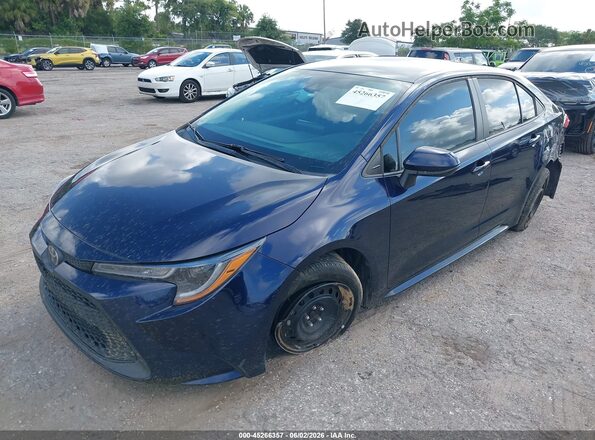 5YFEPMAE8NP379197 2022 TOYOTA COROLLA Dark Blue Передняя левая четверть