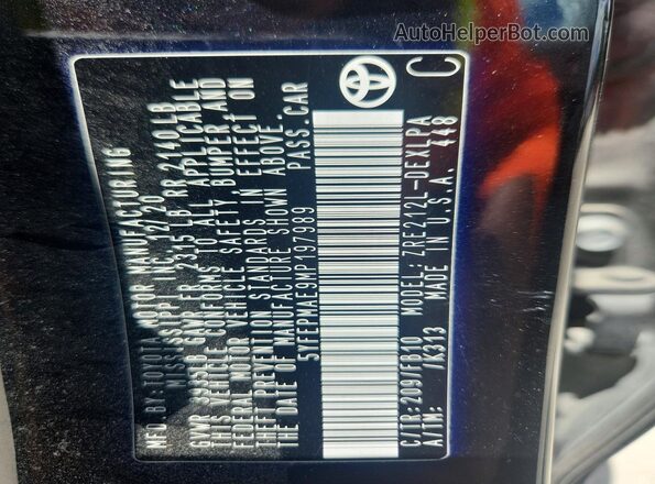 5YFEPMAE9MP197989 2021 TOYOTA COROLLA Black Engine compartment view