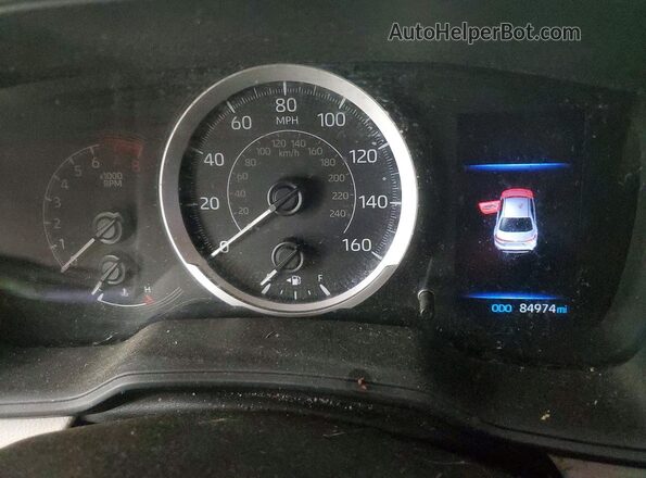5YFEPMAE9MP266776 2021 TOYOTA COROLLA Blue Instrument cluster view