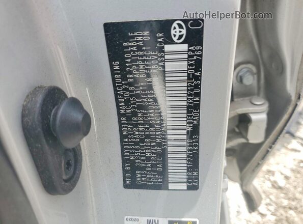 5YFEPMAE9NP292537 2022 TOYOTA COROLLA Silver ძრავის განყოფილების ხედი