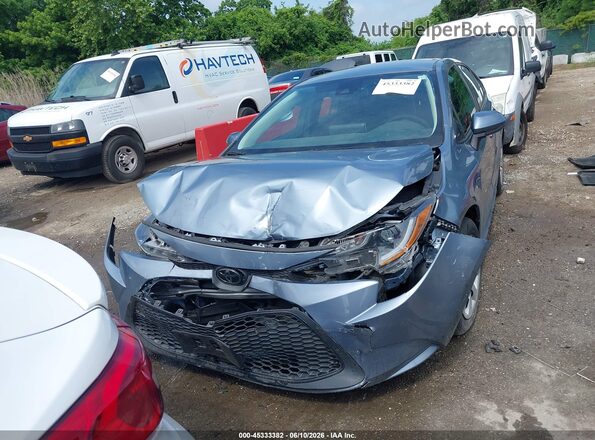 5YFEPMAEXMP167576 2021 TOYOTA COROLLA Blue Instrument cluster view