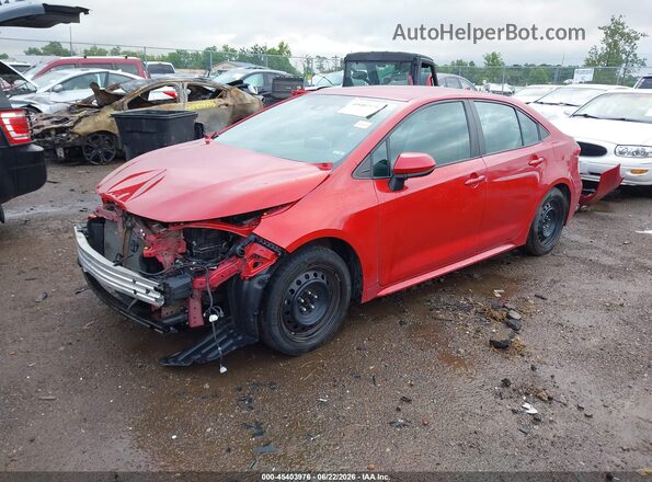 5YFEPRAE1LP125860 2020 TOYOTA COROLLA Red Առջևի ձախ երեք քառորդ տեսարան
