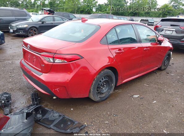 5YFEPRAE1LP125860 2020 TOYOTA COROLLA Red Հետևի աջ