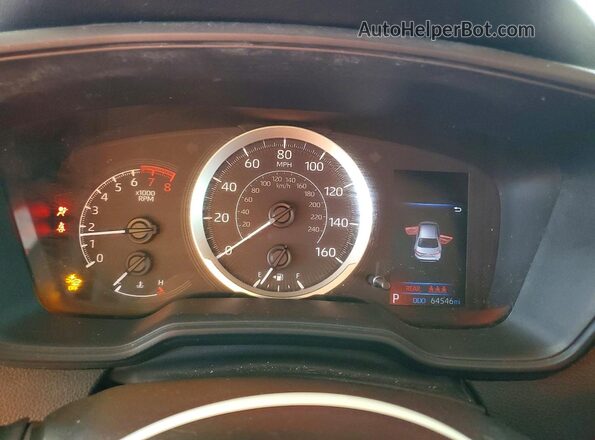 5YFEPRAE1LP140732 2020 TOYOTA COROLLA Blue Вид щитка приладів