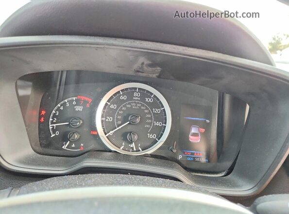 5YFEPRAE2LP080041 2020 TOYOTA COROLLA Белый Вид щитка приборов