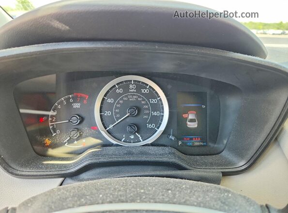 5YFEPRAE3LP055200 2020 TOYOTA COROLLA White Instrument cluster view