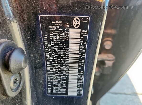 5YFEPRAE4LP093938 2020 TOYOTA COROLLA Black Շարժիչի բաժամունքի տեսք