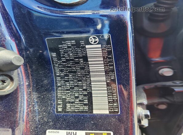 5YFEPRAE4LP100452 2020 TOYOTA COROLLA Blue 
