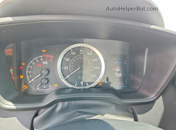 5YFEPRAE5LP006418 2020 TOYOTA COROLLA White Instrument cluster view