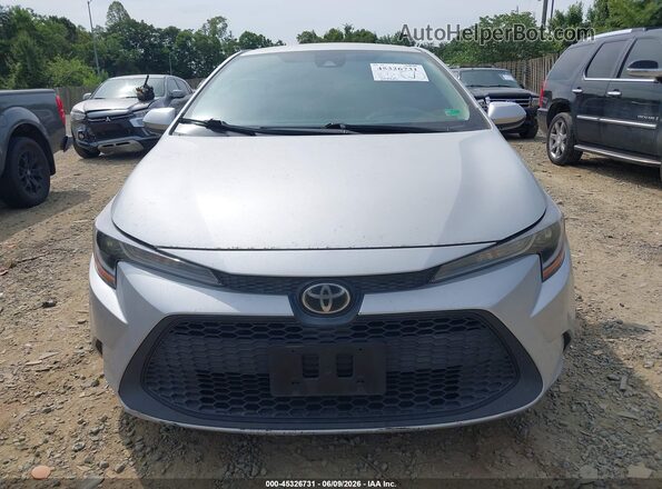 5YFEPRAE6LP004435 2020 TOYOTA COROLLA Silver წინა ხედი