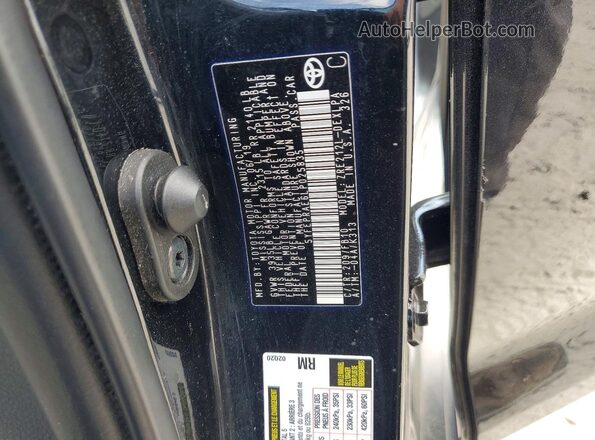 5YFEPRAE6LP025835 2020 TOYOTA COROLLA Black Շարժիչի բաժամունքի տեսք