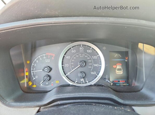 5YFEPRAE6LP034082 2020 TOYOTA COROLLA Серебряный Вид щитка приборов