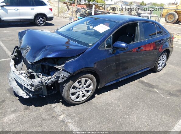 5YFEPRAE6LP103921 2020 TOYOTA COROLLA Blue წინა მარცხენა ხედი სამი მეოთხედიდან