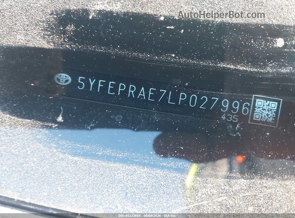 5YFEPRAE7LP027996 2020 TOYOTA COROLLA Red 