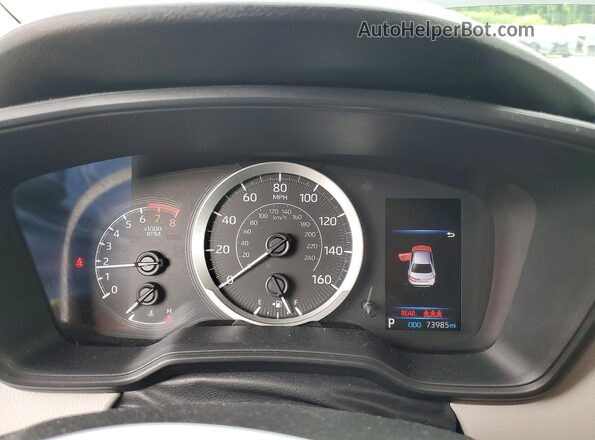 5YFEPRAE7LP130660 2020 TOYOTA COROLLA Black ხელსაწყოთა პანელის ხედი