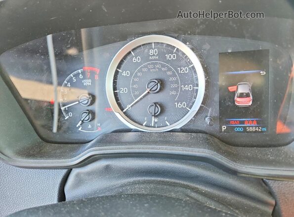 5YFEPRAE9LP045819 2020 TOYOTA COROLLA Blue ხელსაწყოთა პანელის ხედი