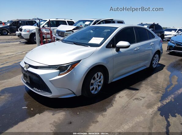 5YFEPRAE9LP071160 2020 TOYOTA COROLLA Silver Առջևի ձախ երեք քառորդ տեսարան