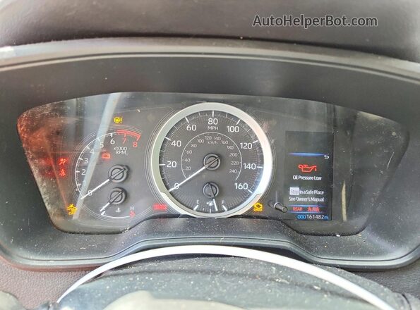 5YFEPRAE9LP083325 2020 TOYOTA COROLLA Gray Instrument cluster view