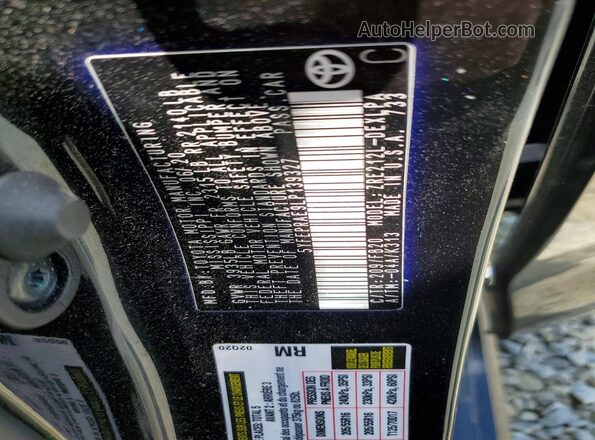 5YFEPRAE9LP139327 2020 TOYOTA COROLLA Черный Вид наклейки с VIN-кодом
