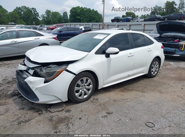 5YFEPRAEXLP131236 2020 TOYOTA COROLLA White წინა მარცხენა ხედი სამი მეოთხედიდან