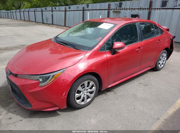 5YFEPRAEXLP145248 2020 TOYOTA COROLLA Red წინა მარცხენა ხედი სამი მეოთხედიდან