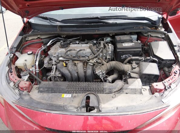 5YFEPRAEXLP145248 2020 TOYOTA COROLLA Red უკანა ხედი