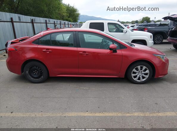 5YFEPRAEXLP145248 2020 TOYOTA COROLLA Red უკანა სალონის ხედი