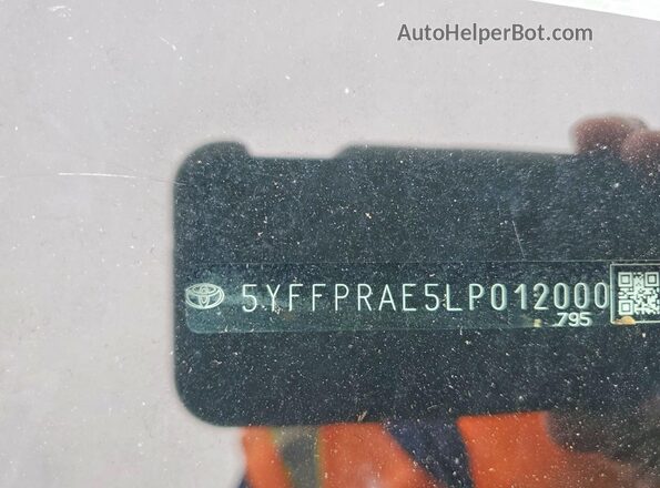 5YFFPRAE5LP012000 2020 TOYOTA COROLLA Gray Engine compartment view