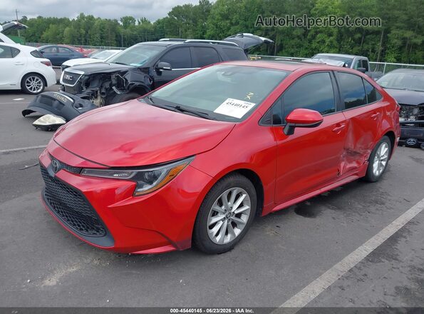 5YFHPRAE2LP026039 2020 TOYOTA COROLLA Red წინა მარცხენა ხედი სამი მეოთხედიდან