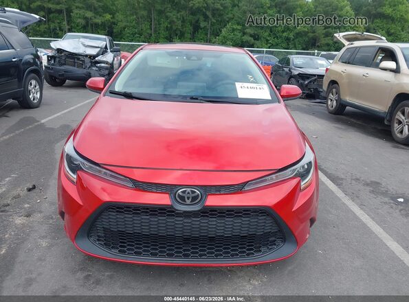 5YFHPRAE2LP026039 2020 TOYOTA COROLLA Red ხელსაწყოთა პანელის ხედი