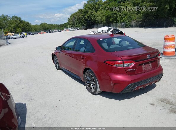 5YFP4MCE1NP120064 2022 TOYOTA COROLLA Maroon Rear left