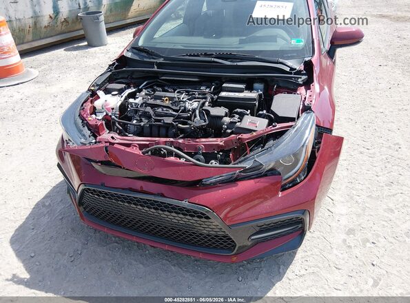 5YFP4MCE1NP120064 2022 TOYOTA COROLLA Maroon Front view