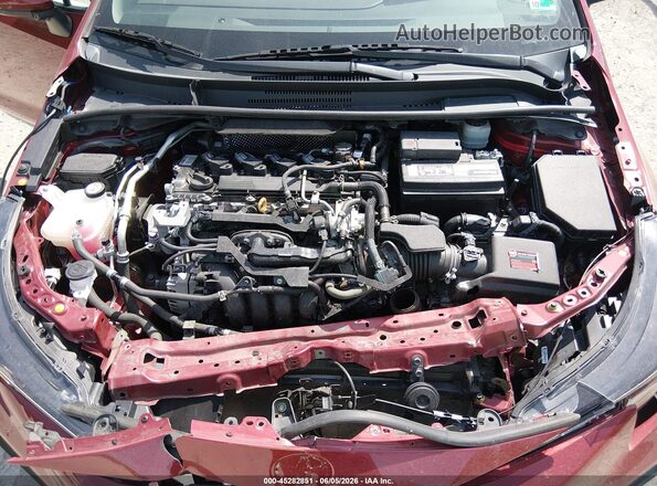 5YFP4MCE1NP120064 2022 TOYOTA COROLLA Maroon Rear view