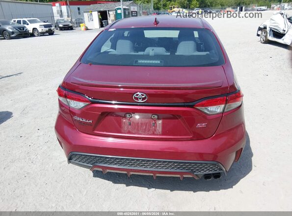 5YFP4MCE1NP120064 2022 TOYOTA COROLLA Maroon 